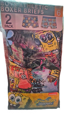Boys Sponge Bob Square Pant Boxer Briefs Size 6