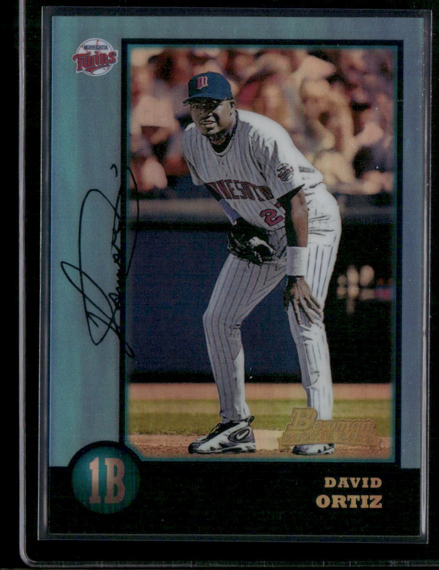 2013 Bowman Chrome David Ortiz #71 Blue Sapphire Refractor Rookie Reprints