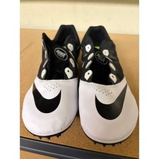 Nike Zoom Rival S 7 Track Spikes Mens 12 White Black Racing Shoes 616313-017