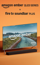 Amazon Ember 50" QLED Series with Fire TV Newest Model with Fire TV Soundbar P
