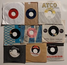 60's Vinyl 45 RPM Rock Doo-wop R&B Lot Of Nine