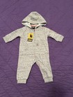 NWT Carhartt Baby Zip-Front Hooded Gray Coveralls Long Sleeve Size 0-3 Months — photo 1