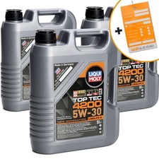 15L LIQUI MOLY 3707 TOP TEC 4200 5W30 Motor&ouml;l NEW GEN VW 504.00 507.00 BMW LL-04