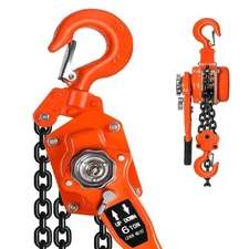 Ratchet Lever Chain Hoist, 6T 6600 lbs Manual Lever Hoist with Double Pawl Brake