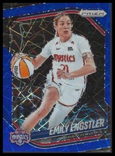 2025 Panini Prizm WNBA #84 Emily Engstler Blue Velocity Prizms Mystics