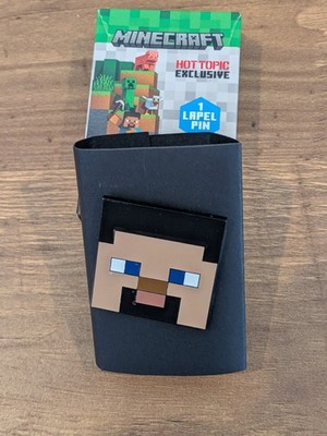 Minecraft Icon - Hot Topic Exclusive -  Steve pin Mystery Blind Box New