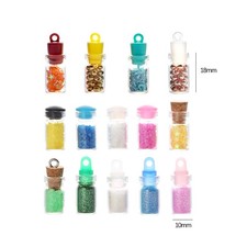 100pcs 0.5ml Mini Glass Bottle Vial Jar 10x18mm Small Container DIY Craft