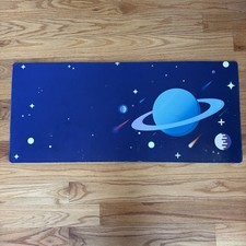 Solar Galaxy Planets Soft Gaming Mouse Pad Large Oversized 16x35 Used