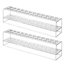 2 PCS Pen Display Stand Clear Pen Display 24-Slots Acrylic Penci Holder Clear...