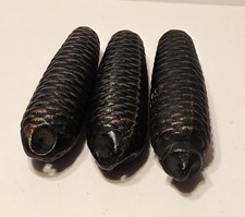 3 Vintage Large Cuckoo Clock Pinecone Weights...