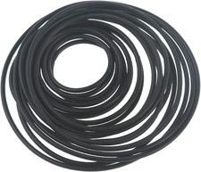 20Pcs Black Recorder Rubber Belts 1.5Mm round Cassette Recorder Repair Maintenan