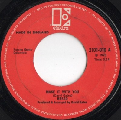 Bread - Make It With You (7'', Single, Lar)