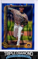 2025 Topps Chrome Joe Musgrove Blue Lava Refractor #036/150 Padres E418