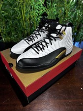 Nike Air Jordan 12 Retro Royalty White/Black-Metallic Gold - CT8013-170 Size 11