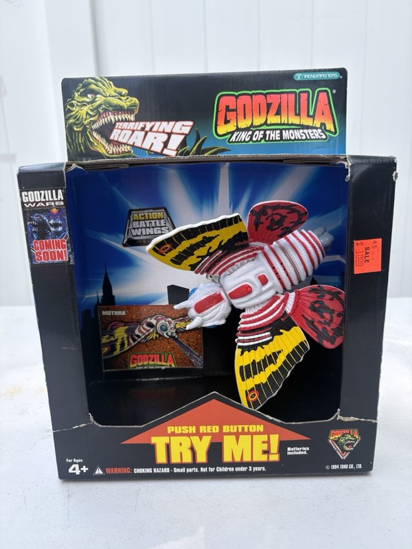 Mothra GODZILLA King Of The Monsters 1994 Trendmasters 6" Roaring Action Figure