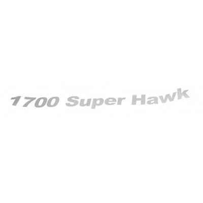 Crestliner Boat Decal 2007464 | 1700 Super Hawk Metallic Silver