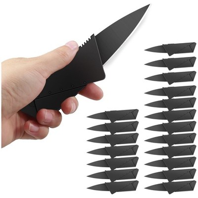 5-100 Pcs Credit Card Thin Knives Cardsharp Wallet Folding Pocket Micro Knife