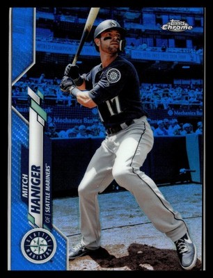 2020 Topps Chrome Blue Refractor /150 #37 Mitch Haniger Seattle Mariners