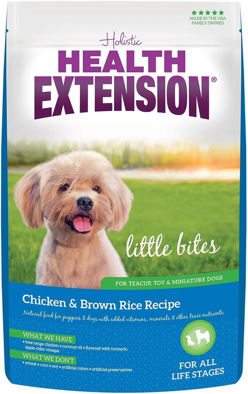 Health Extension Little Bites Chicken & Brown Rice Dry 4lb (Pack of 1), Multi 