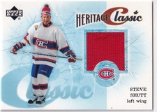 04/05 UD UPPER DECK STEVE SHUTT HERITAGE CLASSIC GAME USED JERSEY