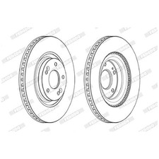 2x Ferodo Scheibenbremse vorne S517122T100 517124C000 26114001