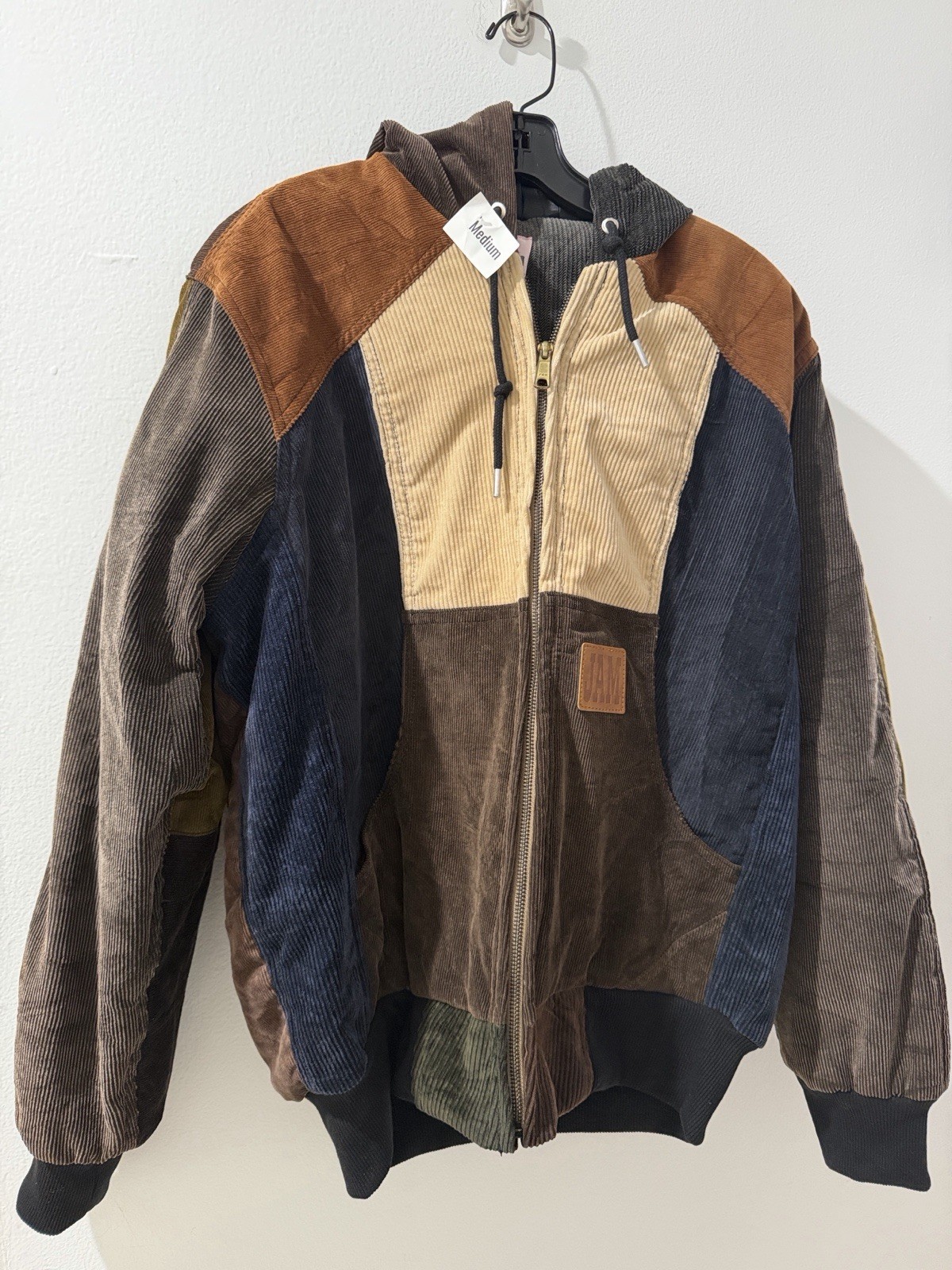 Thriftjam The Cord Corduroy Reworked Patchwork Coat M - second product detail image