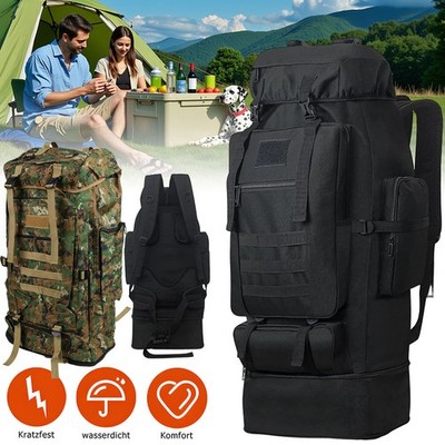 100L Rucksack Militär Wanderrucksack Taktischer Trekkingrucksack Outdoor Camping