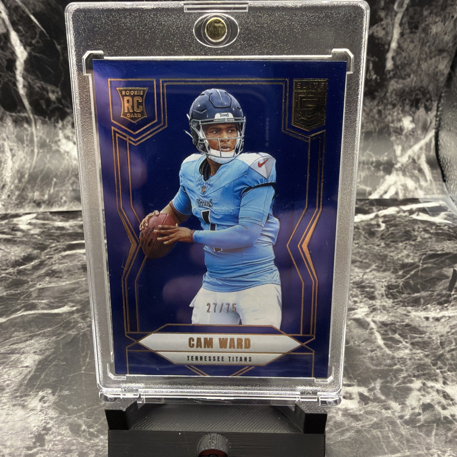 2025 Elite Blue #101 Cam Ward RC ROOKIE TITANS /75