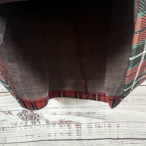 Croft & Barrow Skirt Womens Size 2X Red Green Plaid Pull On Straight Holiday - Picture 5 of 13