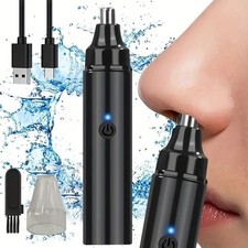 Rechargeable Nose Hair Trimmer Facial Hair Remover for Men Portable Shaver