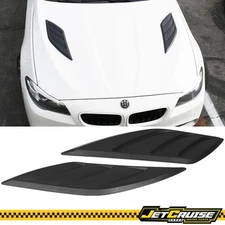 Fits 16-20 Honda Civic Hood Vent Scoop V3 Style Air Flow Vent Unpainted ABS