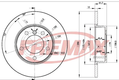 Remax BD-0673 Brake Disc for BMW