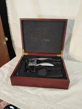 5 Piece Boxed Easy Lift Corkscrew Set Openers Wooden Box Specialized