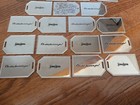 Lot 25 Neiman Marcus Christmas Silver Metal Gift Tags Ornaments 3x2" Oh What Fun — photo 10