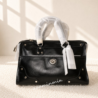 NWT Coach Rhyder Satchel Bag 38 CFN67 Silver/Black