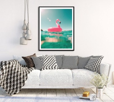 Beach Ocean Relaxing Wall Art Poster Print BA210-73 _Beach mockup 1