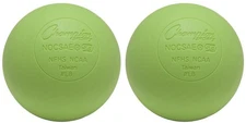 Champion Sports Official Size Rubber Lacrosse Ball, Green (2-Pack)