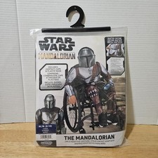 STAR WARS The Mandalorian Official Youth Adaptive Disabled Costume Size M 8-10