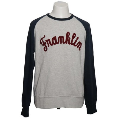 Franklin Marshall, Sweatshirt, Größe: L, VARSITY, Grau/Blau/Rot, Baumwolle #usB