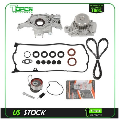 Timing Belt Water Pump Oil pump Valve Cover Gasket For 09-14 Honda Acura 3.5L