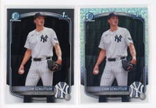Cam Schlittler 2025 Bowman Chrome 1st #BCP166 MOJO REFRACTOR Mega Exclusive+Base
