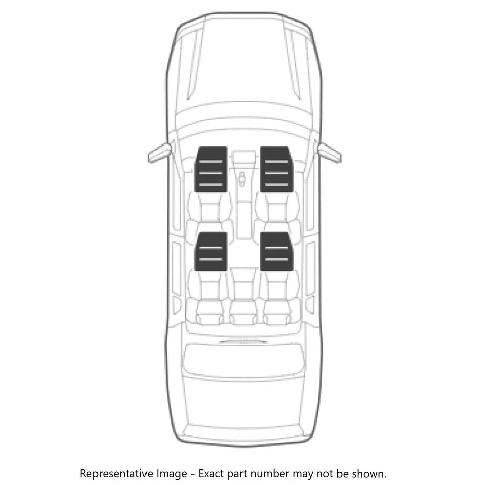 Husky Liners Weatherbeater First & 2nd Row Black Floor Liners for Ford Mustang Foto 2 de 4