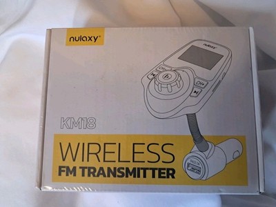 Nulaxy KM18 Wireless Car Bluetooth FM Transmitter Radio Adapter Car Kit 