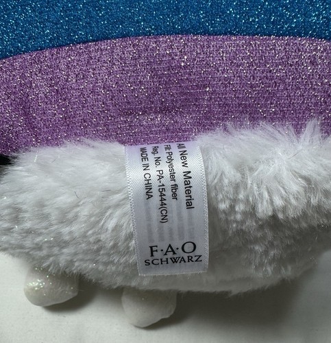 FAO Schwarz Glow Brights Rainbow Birthday Cake 11" Plush LED Light Sound Works - Picture 7 of 9