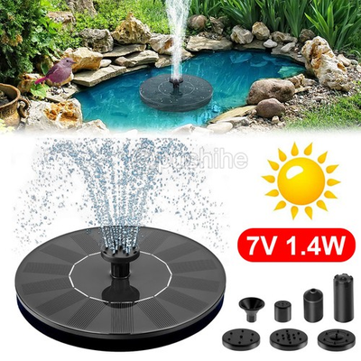 #ad #ad Solar Power Fountain Submersible Floating Water Pump Bird Bath Pond Garden Decor $93.99