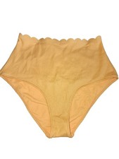 Aerie Orange Scalloped Highwaisted Full Coverage Bikini Bottom Nwt Size Medium