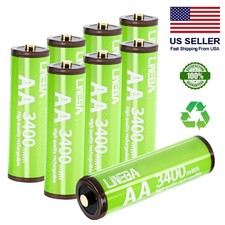 New 8PCS 3400mWh Batteries 1.5V  AA Lithium ion li-ion Rechargeable Battery US 3.75 per gallon
