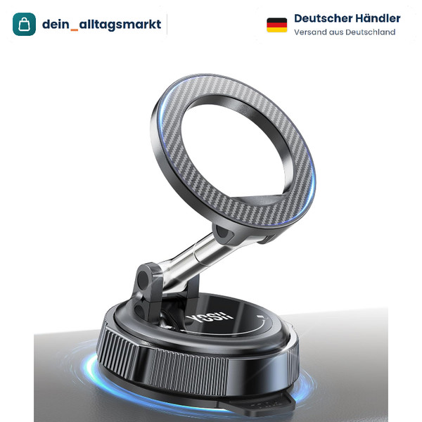Magnetische Handyhalterung FüR Auto Vakuum-Saugnapf 360° Drehbar Iphone Samsung-image