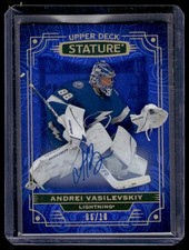 2024-25 Upper Deck Stature Update - Auto Andrei Vasilevskiy Auto 06/10 Tampa Bay