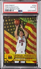 1999 FINEST GOLD REFRACTOR #230 TOM GUGLIOTTA 78/100 PSA 6